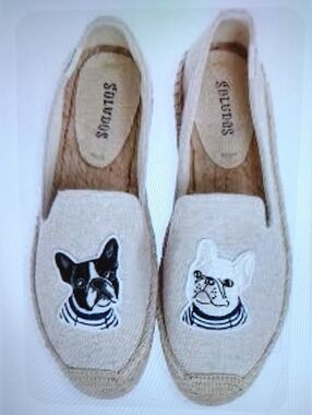 Soludos Teddy & Gigi Platform Canvas Espadrilles Slipper Shoes Sz 8